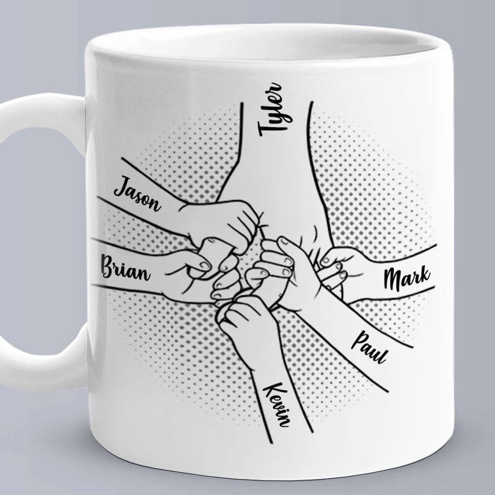 Personalisierte Tasse Bester Papa Aller Zeiten Hand In Hand Familie Benutzerdefinierte Tasse Vatertag Geburtstagsgeschenke Für Papa Opa - 
