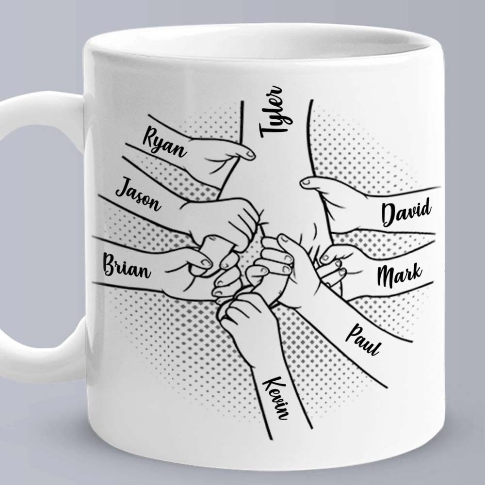 Personalisierte Tasse Bester Papa Aller Zeiten Hand In Hand Familie Benutzerdefinierte Tasse Vatertag Geburtstagsgeschenke Für Papa Opa - 