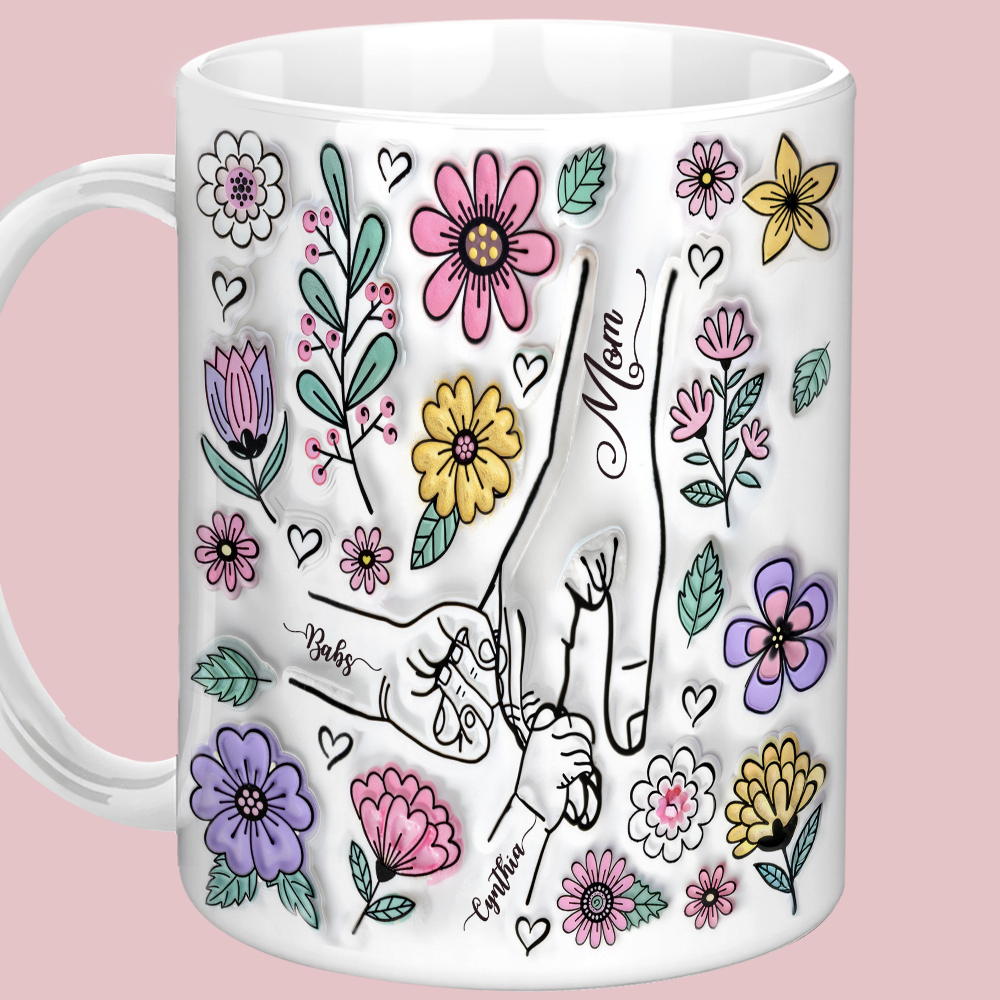 Tasse Für Mama, Mamas Handbecher, Personalisiertes Geschenk Für Mama, Weihnachtsgeschenk Zum Muttertag Für Mama, Geburtstagsgeschenk Für Mama, Tasse