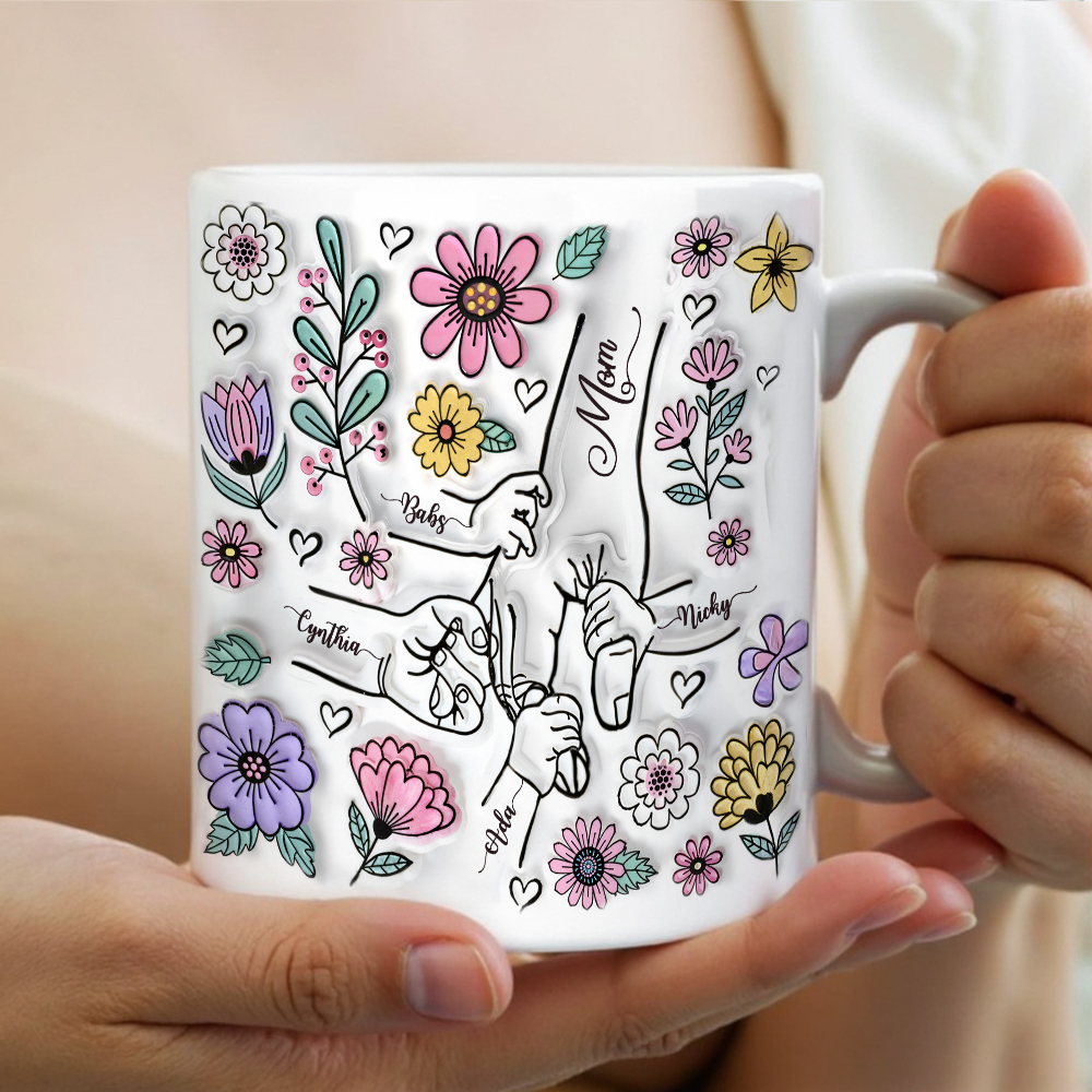 Tasse Für Mama, Mamas Handbecher, Personalisiertes Geschenk Für Mama, Weihnachtsgeschenk Zum Muttertag Für Mama, Geburtstagsgeschenk Für Mama, Tasse
