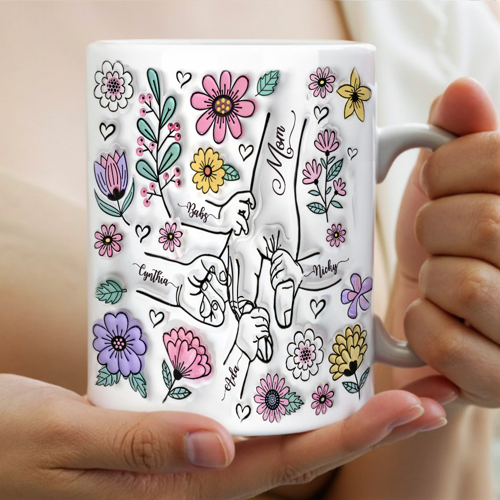 Tasse Für Mama, Mamas Handbecher, Personalisiertes Geschenk Für Mama, Weihnachtsgeschenk Zum Muttertag Für Mama, Geburtstagsgeschenk Für Mama, Tasse