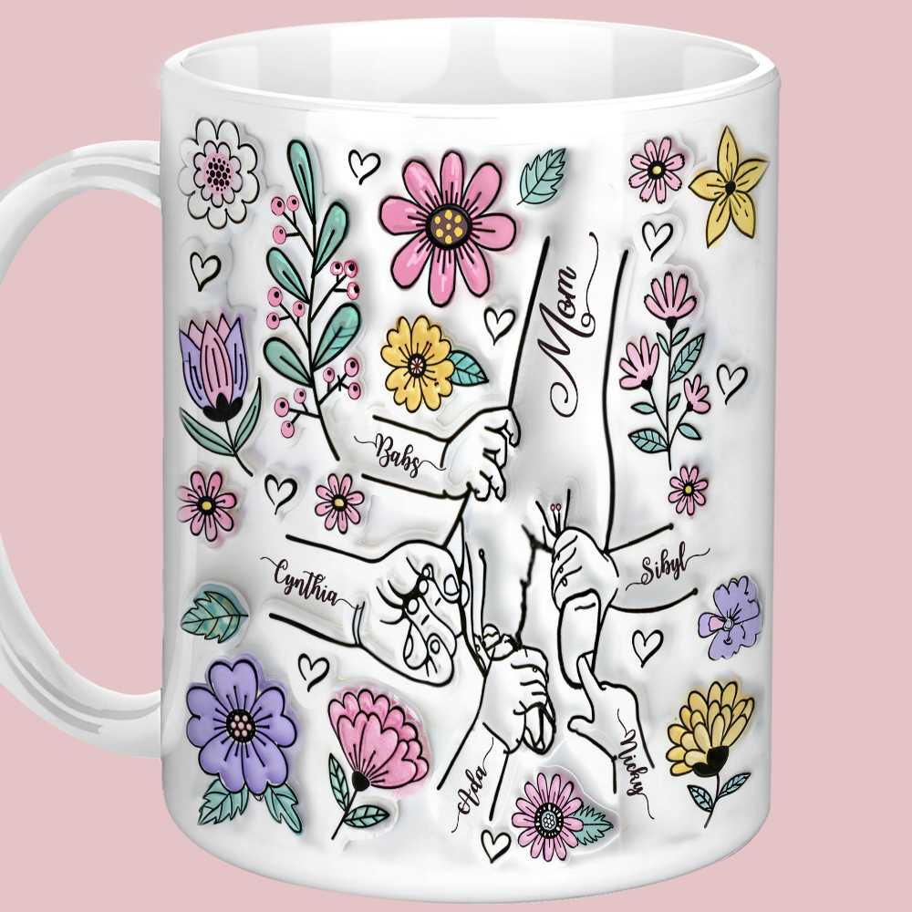 Tasse Für Mama, Mamas Handbecher, Personalisiertes Geschenk Für Mama, Weihnachtsgeschenk Zum Muttertag Für Mama, Geburtstagsgeschenk Für Mama, Tasse