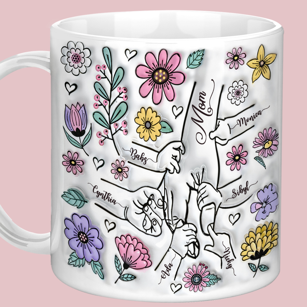 Tasse Für Mama, Mamas Handbecher, Personalisiertes Geschenk Für Mama, Weihnachtsgeschenk Zum Muttertag Für Mama, Geburtstagsgeschenk Für Mama, Tasse