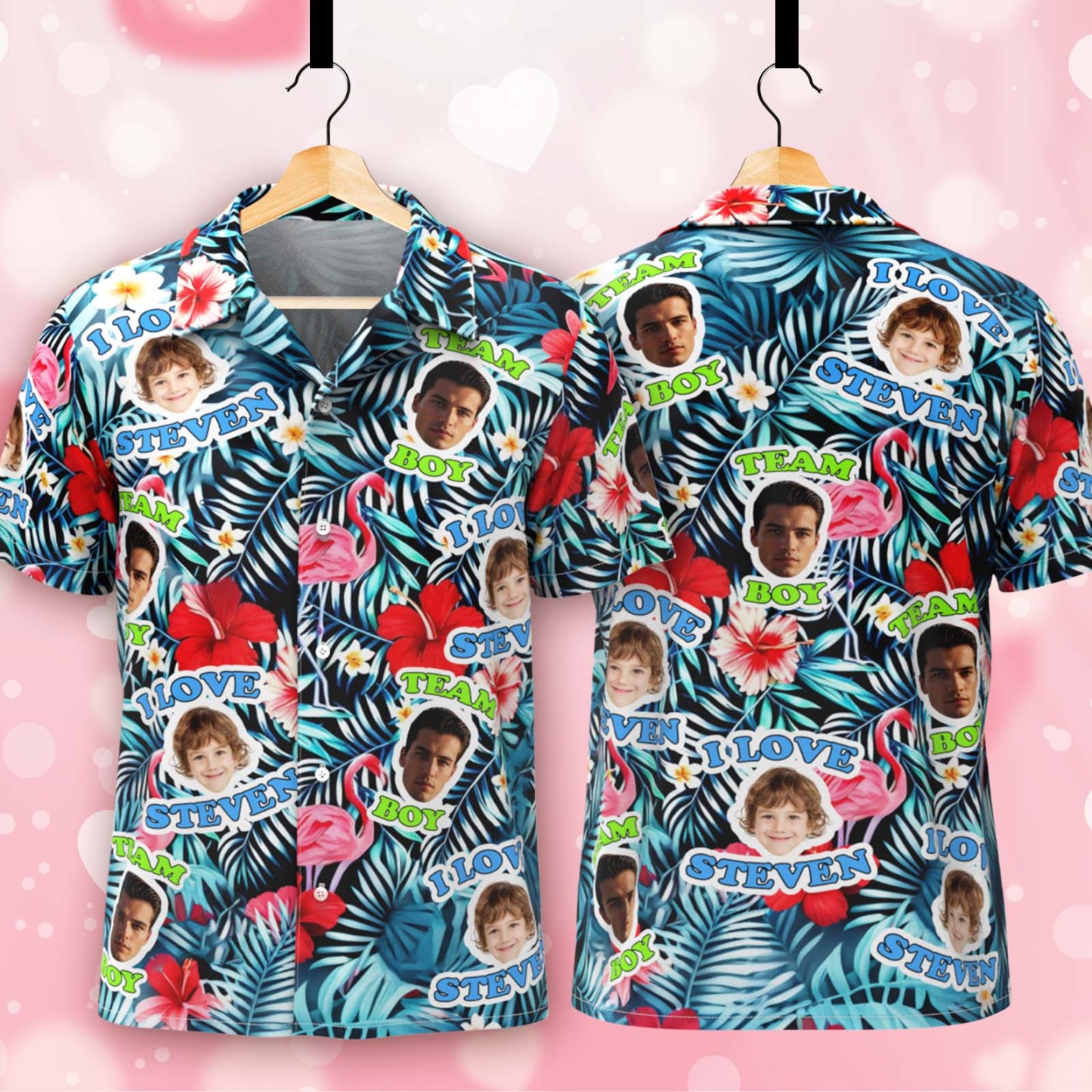 Benutzerdefinierte Hawaii-shirt Mit Gesicht Personalisierte Hawaii-foto-shirt Hund Katze Gesicht Shirt Geschenk Für Papa -