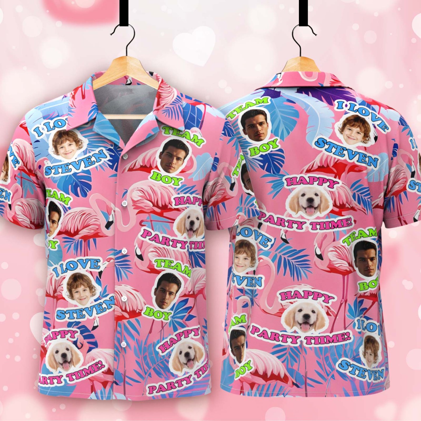 Benutzerdefinierte Hawaii-shirt Mit Gesicht Personalisierte Hawaii-foto-shirt Hund Katze Gesicht Shirt Geschenk Für Papa -