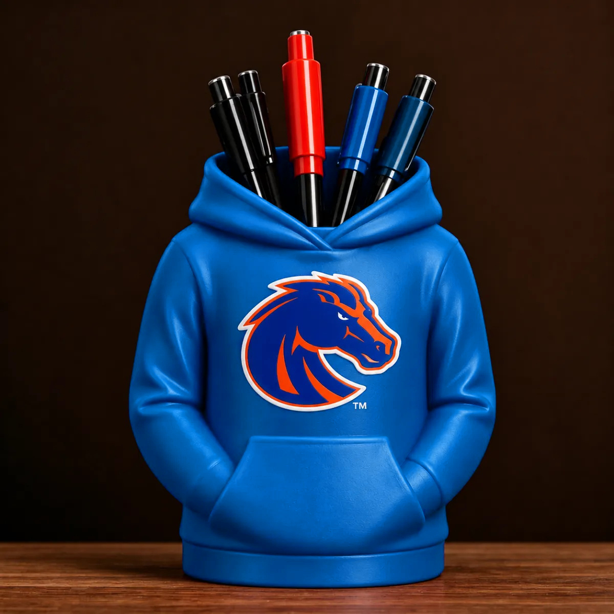 College-Hoodie-Schreibtisch-Organizer, Stift- Und Utensilienhalter, 3D-gedrucktes College-Football-Büro- Und Küchendekor, Fan-Geschenk - 