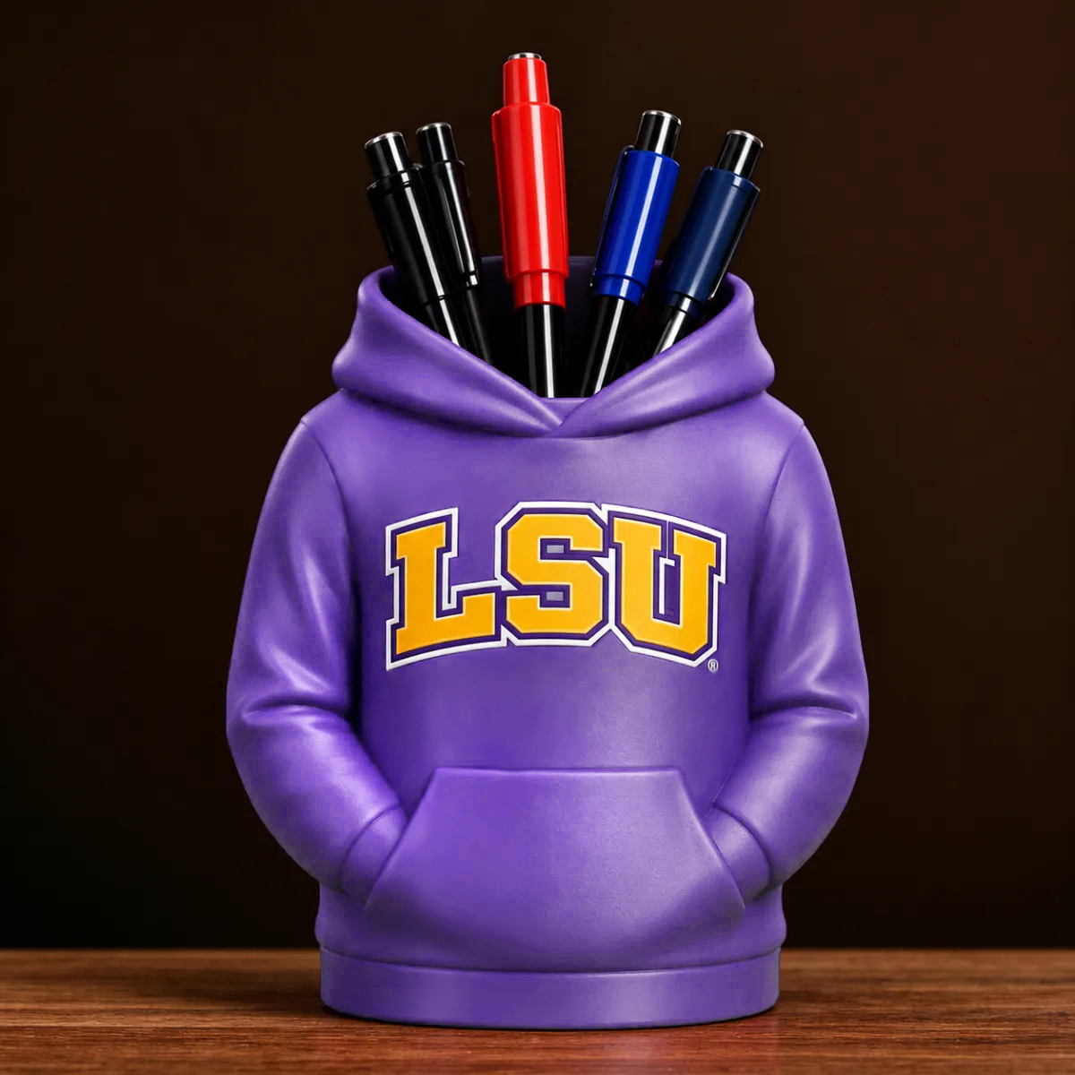 College-Hoodie-Schreibtisch-Organizer, Stift- Und Utensilienhalter, 3D-gedrucktes College-Football-Büro- Und Küchendekor, Fan-Geschenk - 