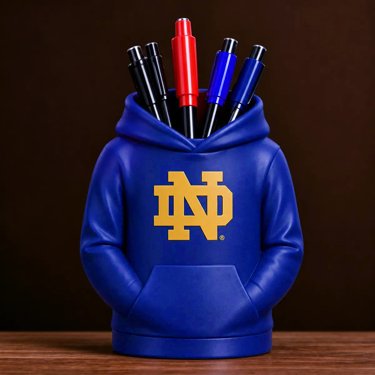 College-Hoodie-Schreibtisch-Organizer, Stift- Und Utensilienhalter, 3D-gedrucktes College-Football-Büro- Und Küchendekor, Fan-Geschenk - 