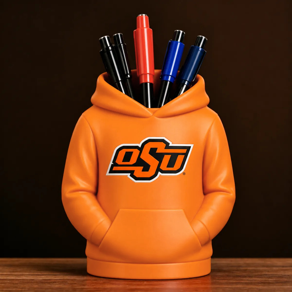 College-Hoodie-Schreibtisch-Organizer, Stift- Und Utensilienhalter, 3D-gedrucktes College-Football-Büro- Und Küchendekor, Fan-Geschenk - 