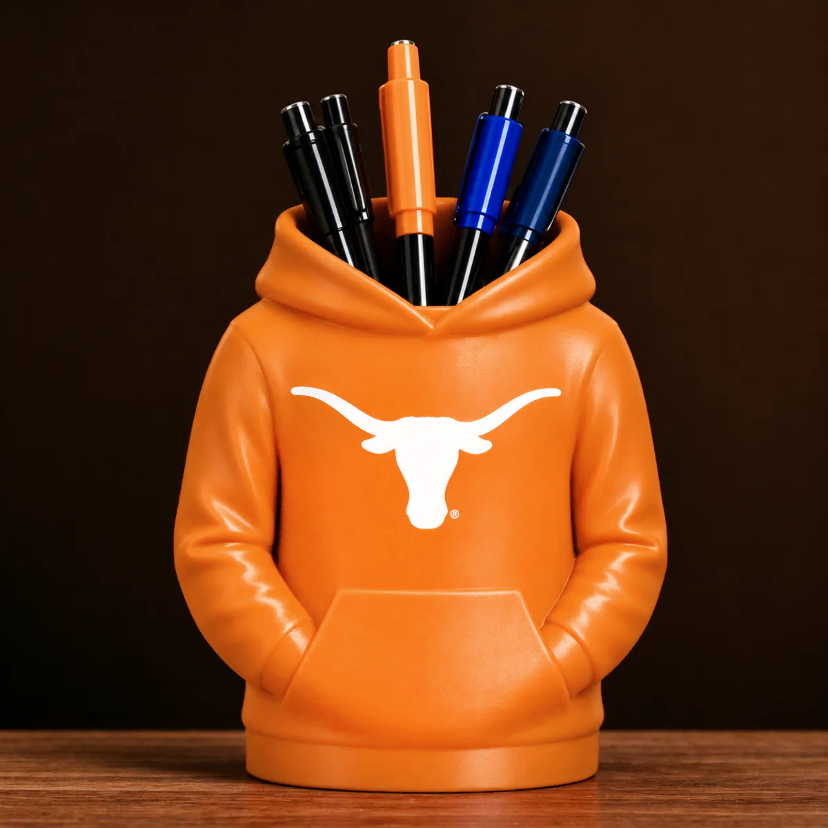 College-Hoodie-Schreibtisch-Organizer, Stift- Und Utensilienhalter, 3D-gedrucktes College-Football-Büro- Und Küchendekor, Fan-Geschenk - 