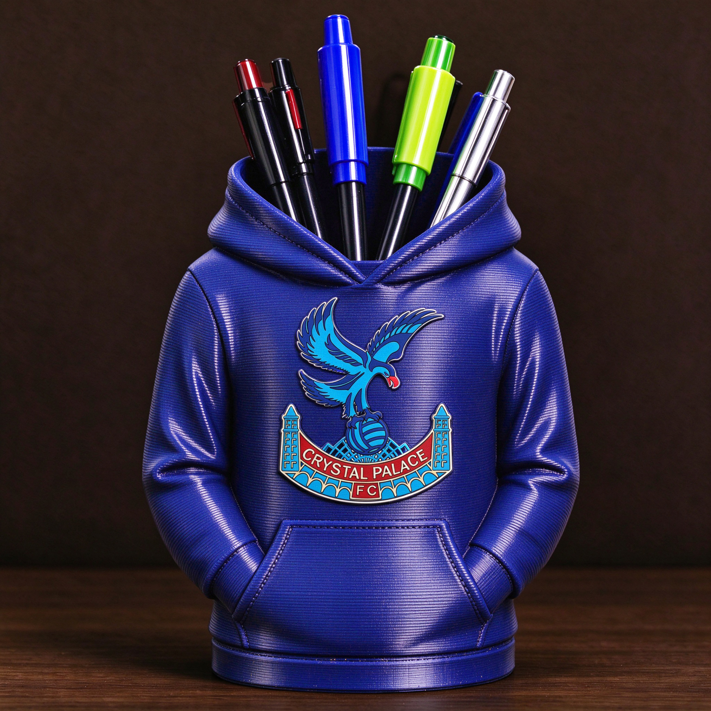 UK Football Hoodie Stifthalter 3D-gedruckter Schreibtisch-Organizer, Fußball-Fan-Geschenk - 