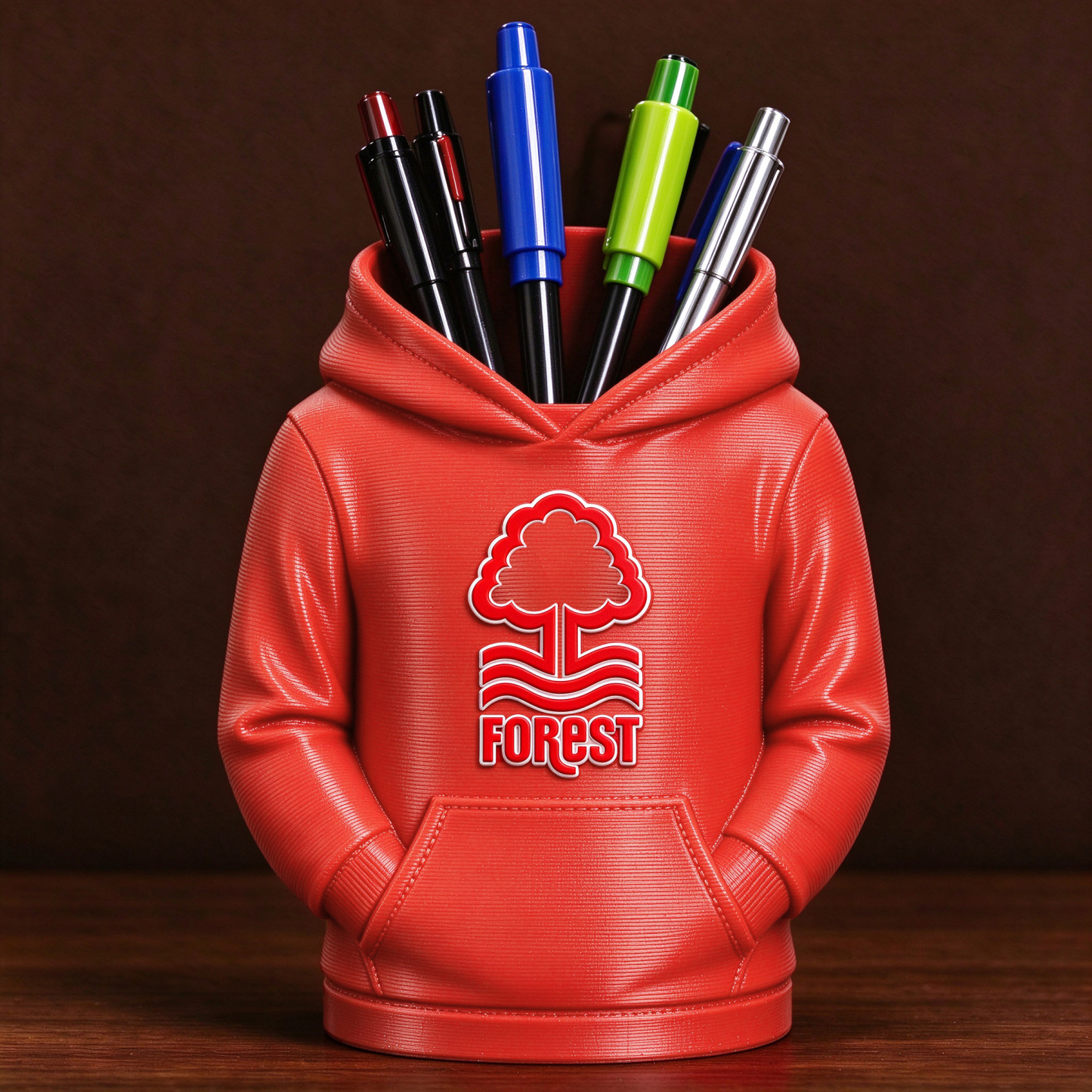 UK Football Hoodie Stifthalter 3D-gedruckter Schreibtisch-Organizer, Fußball-Fan-Geschenk - 