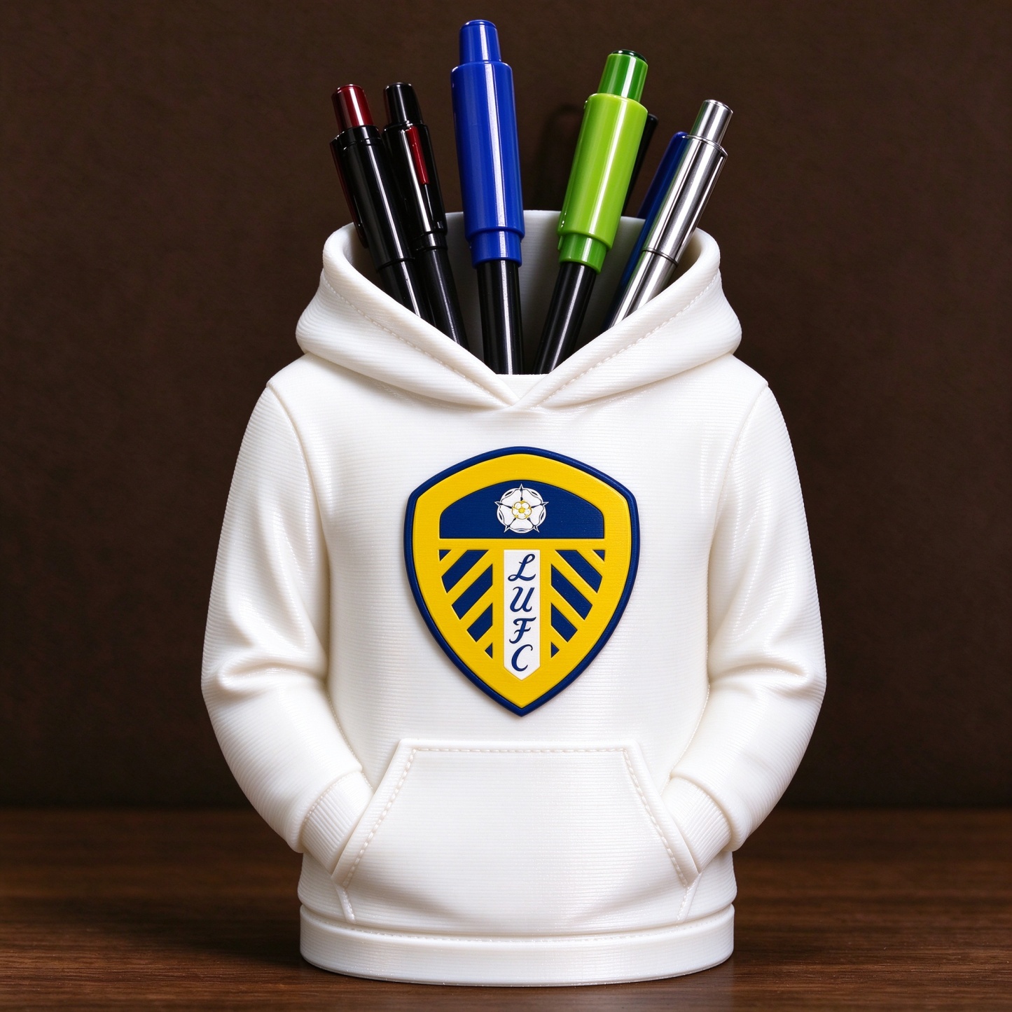 UK Football Hoodie Stifthalter 3D-gedruckter Schreibtisch-Organizer, Fußball-Fan-Geschenk - 