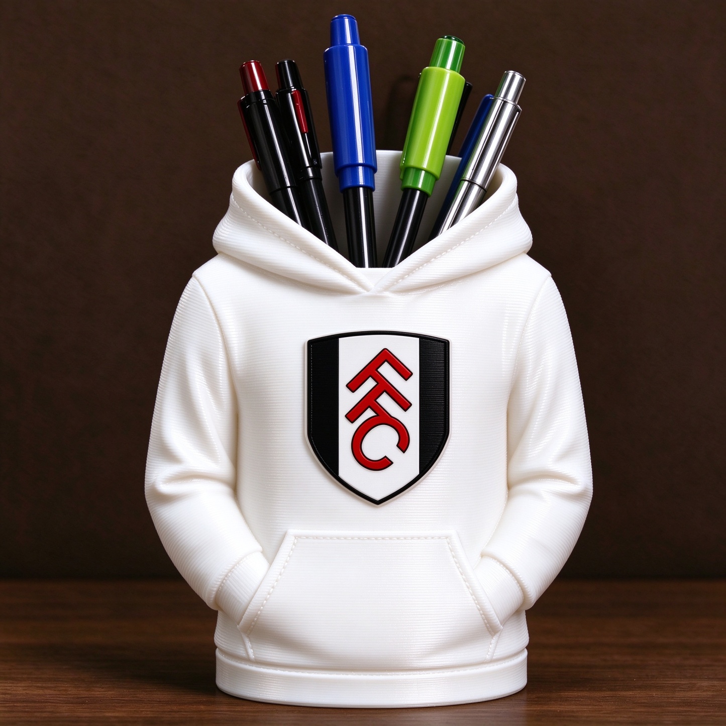 UK Football Hoodie Stifthalter 3D-gedruckter Schreibtisch-Organizer, Fußball-Fan-Geschenk - 