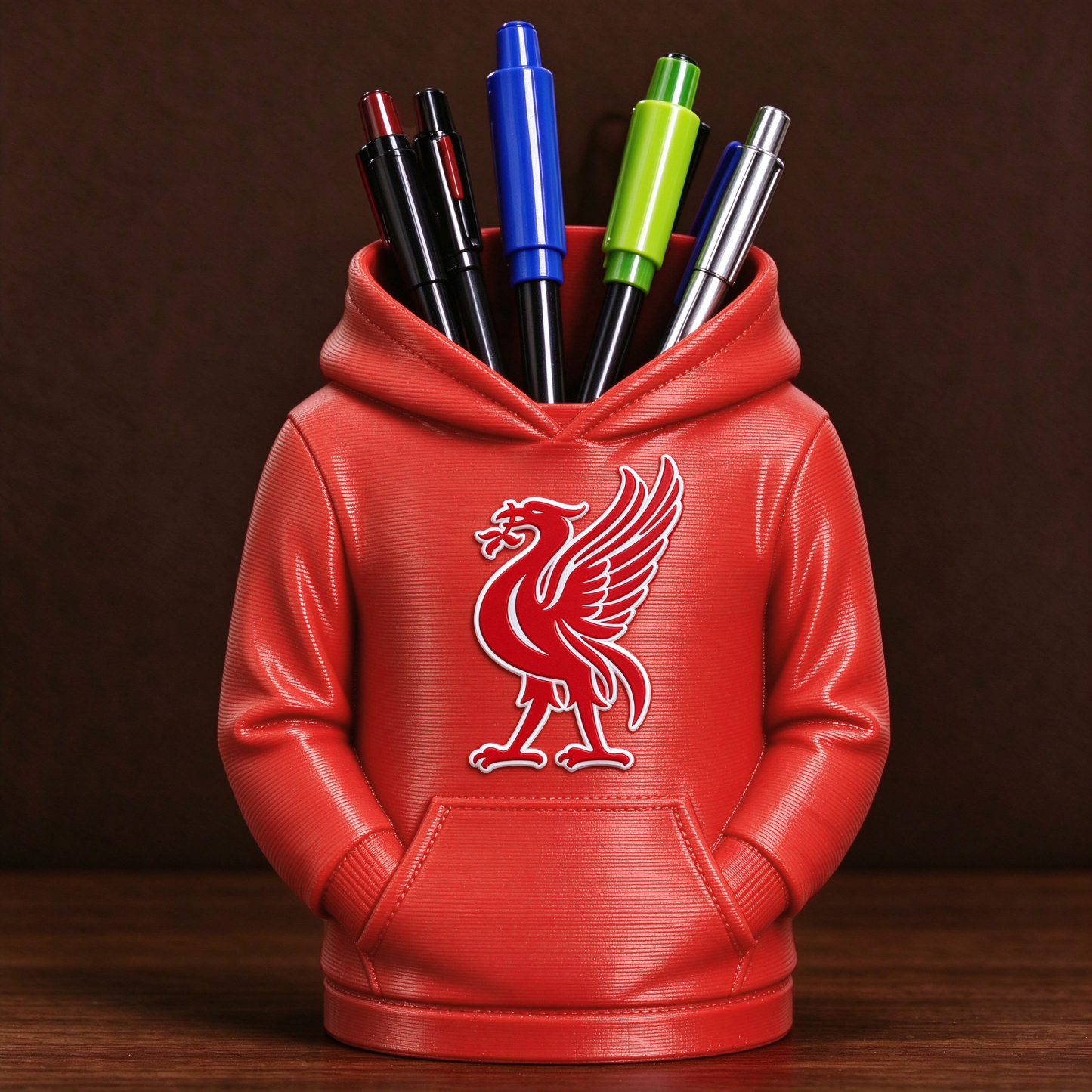 UK Football Hoodie Stifthalter 3D-gedruckter Schreibtisch-Organizer, Fußball-Fan-Geschenk - 