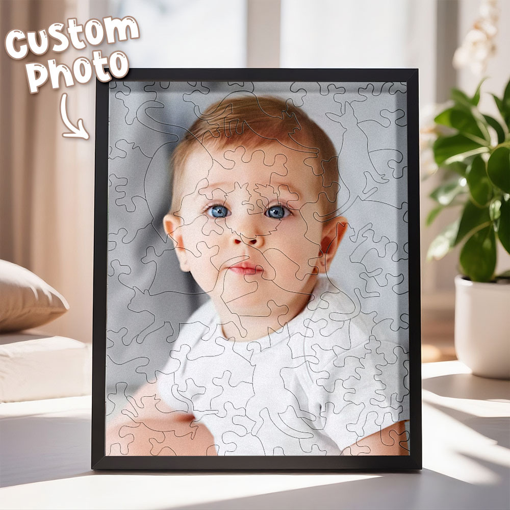 Personalisierter Katzen-fotopuzzlerahmen, Personalisiertes Puzzle Aus Holz In Katzenform, Das Beste Geschenk Aller Zeiten Für Katzenliebhaber - 