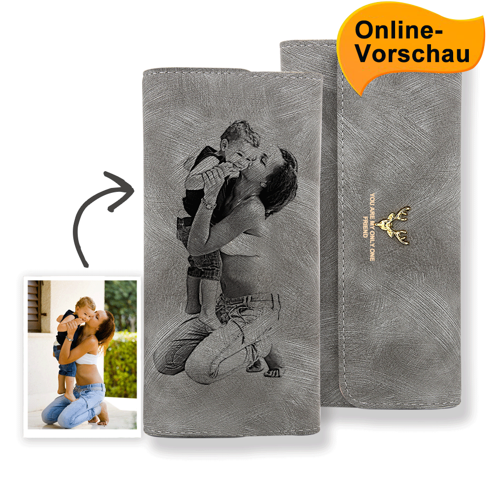 Damen Lange Foto Geldbörse (Online-Design & Vorschau)