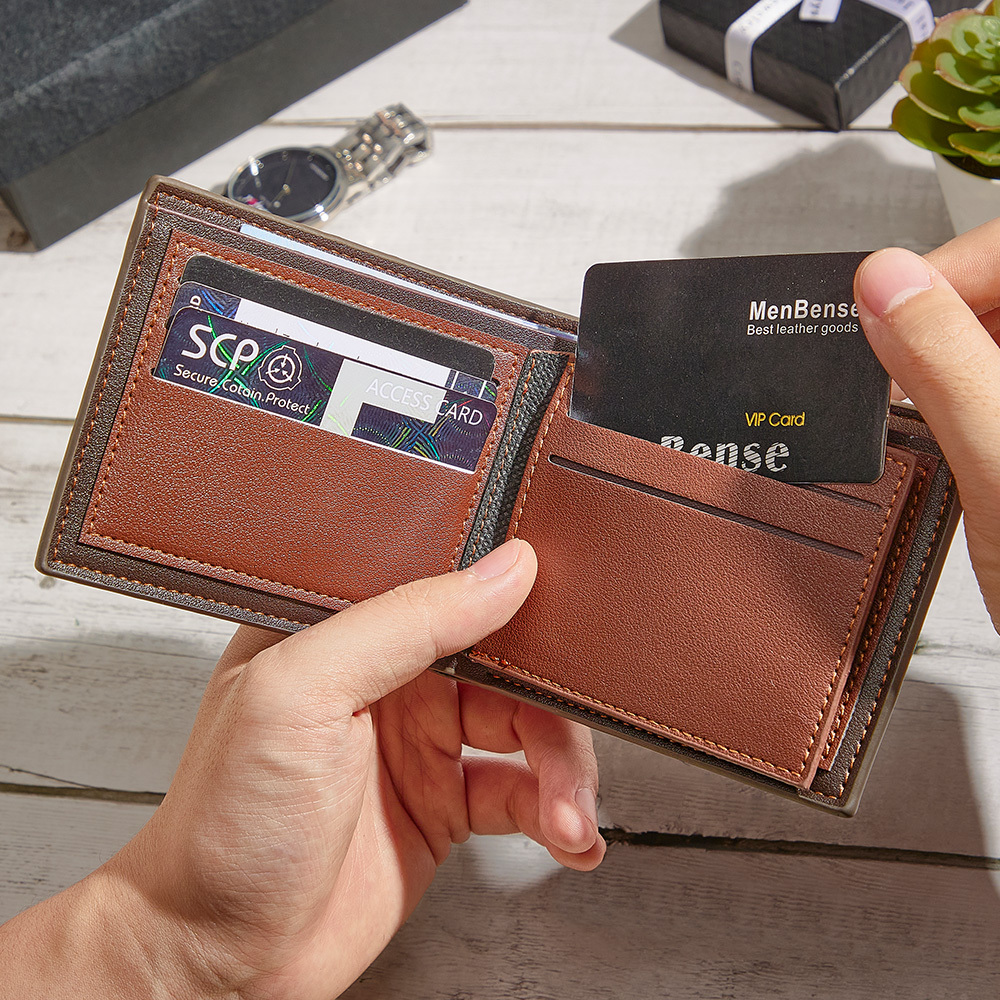 An Meinen Vater – Fists Wallet 3 Personalisierte Vornamen Mit Klassischem Foto Herren Geldbörse Karte - 