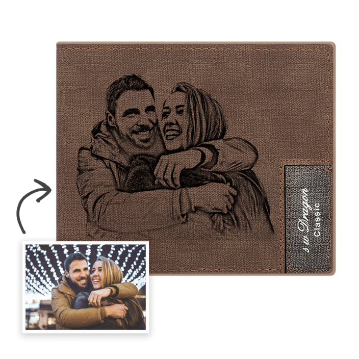 Personalisiert HD Foto Geldbörse aus Leder (Online-Design & Vorschau)