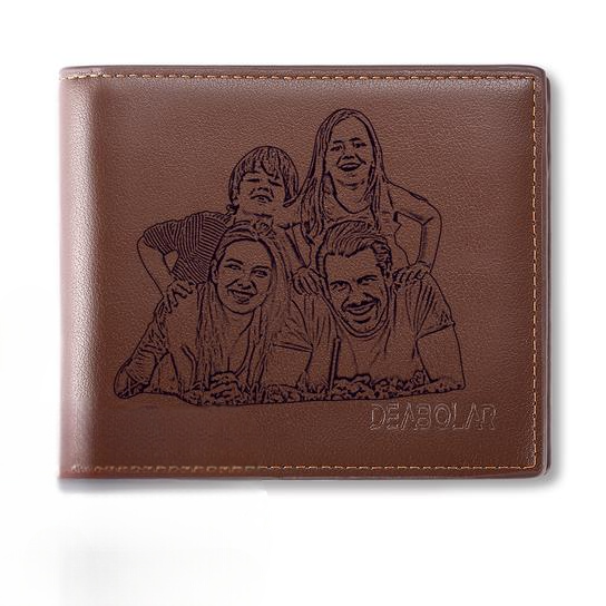 Vatertagsgeschenk Foto Portemonnaie Personalisierte Herren Geldbörse