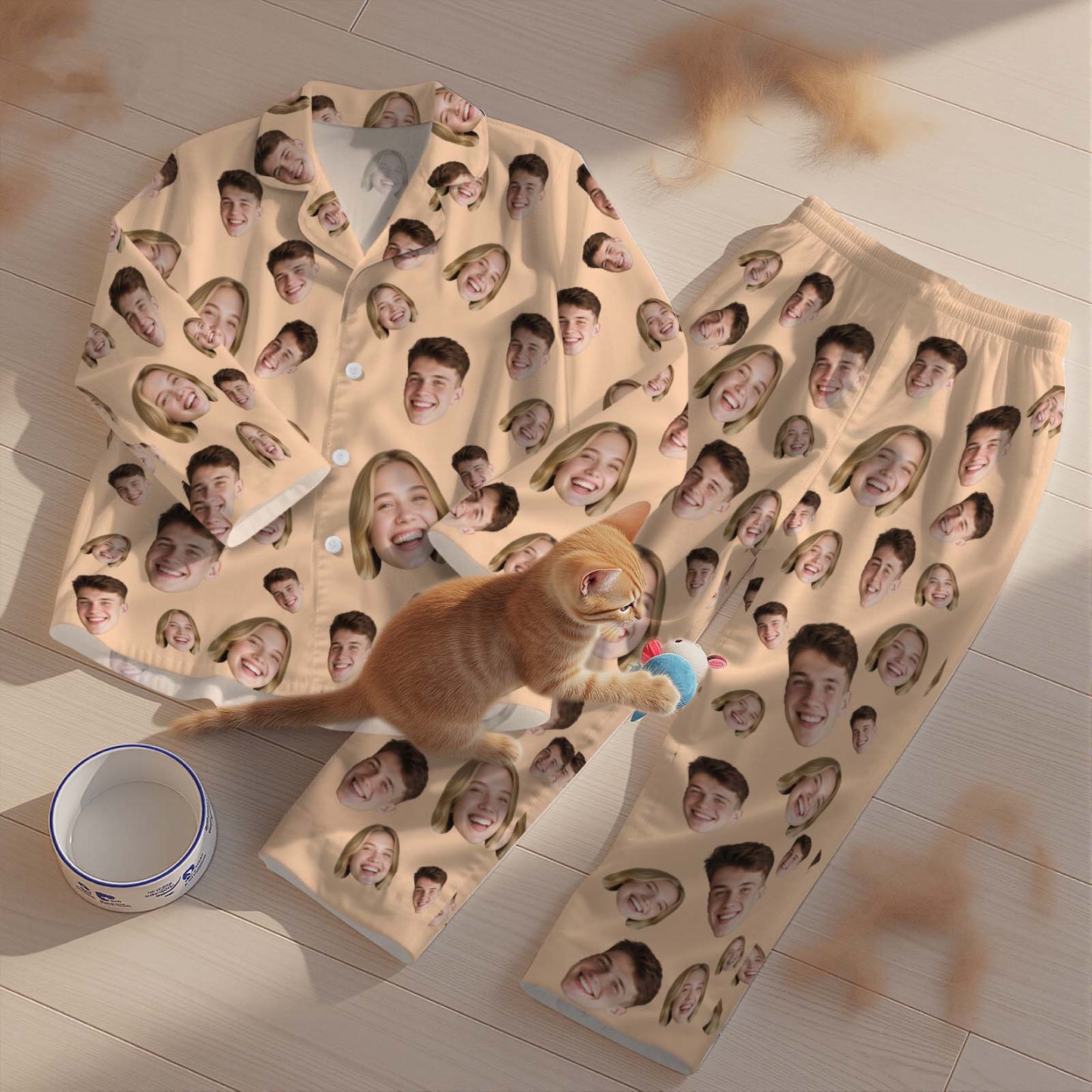 Personalisierter Pyjama Mit Gesichtsmotiv, Weihnachtspyjama, Pyjama Mit Foto, Pyjama Für Damen Und Herren, Geschenkidee Für Brautpartys, Geburtstage, Jahrestage, Hundegeschenke - 