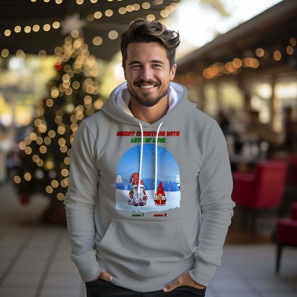 Personalisierter Unisex-hoodie Mit Individuellem Namen Und Zwergenfamilie-clip-art - 