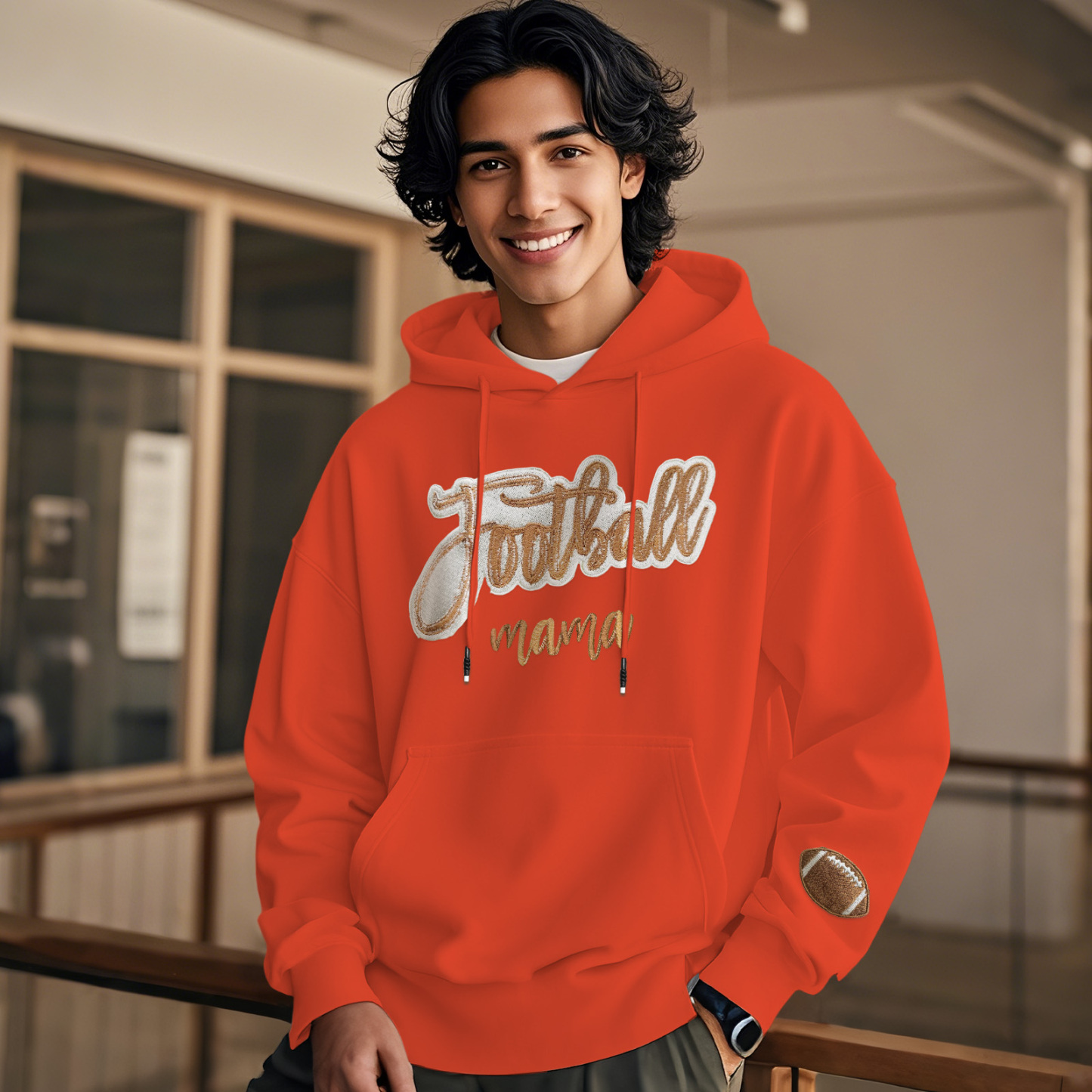 Personalisiertes Glitzer-mama-sweatshirt Für Sportbegeisterte - 