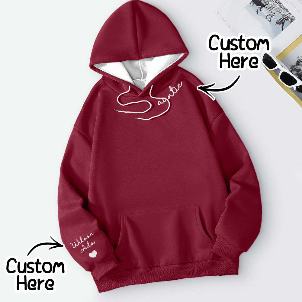 Personalisierter Hoodie Mit Individuellem Text, Langarm, Geschenkidee Für Sie - 