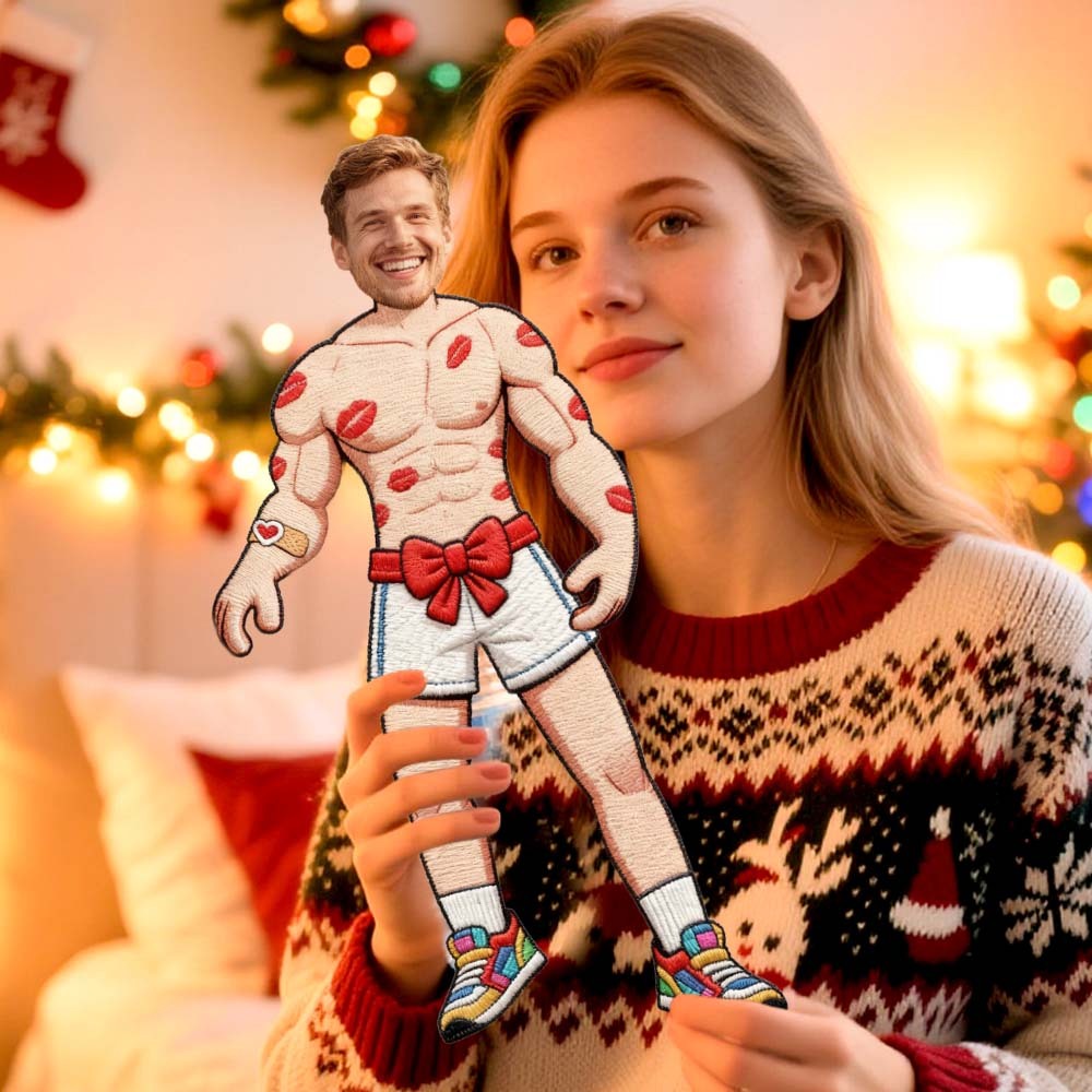 Lustiger, Personalisierter Mini-figuren-schlüsselanhänger/puppengesicht, Sexy Drahtpuppe, Valentinstagsgeschenk - 