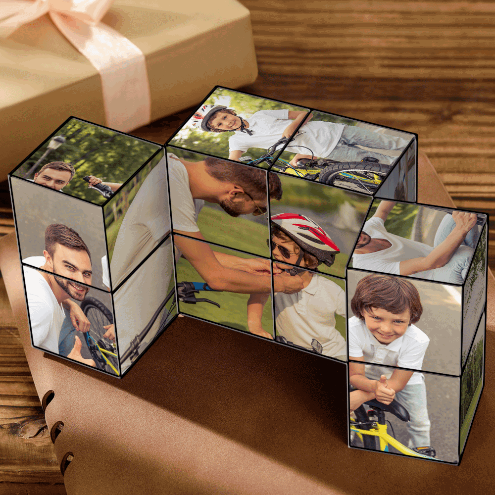 Personalisiertes Faltbild Zauberwürfel | Vatertagsgeschenk