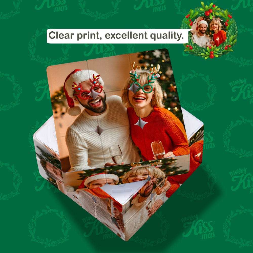 Weihnachtsgeschenke Gedenkgeschenke Benutzerdefinierter Zauberwürfel - 
