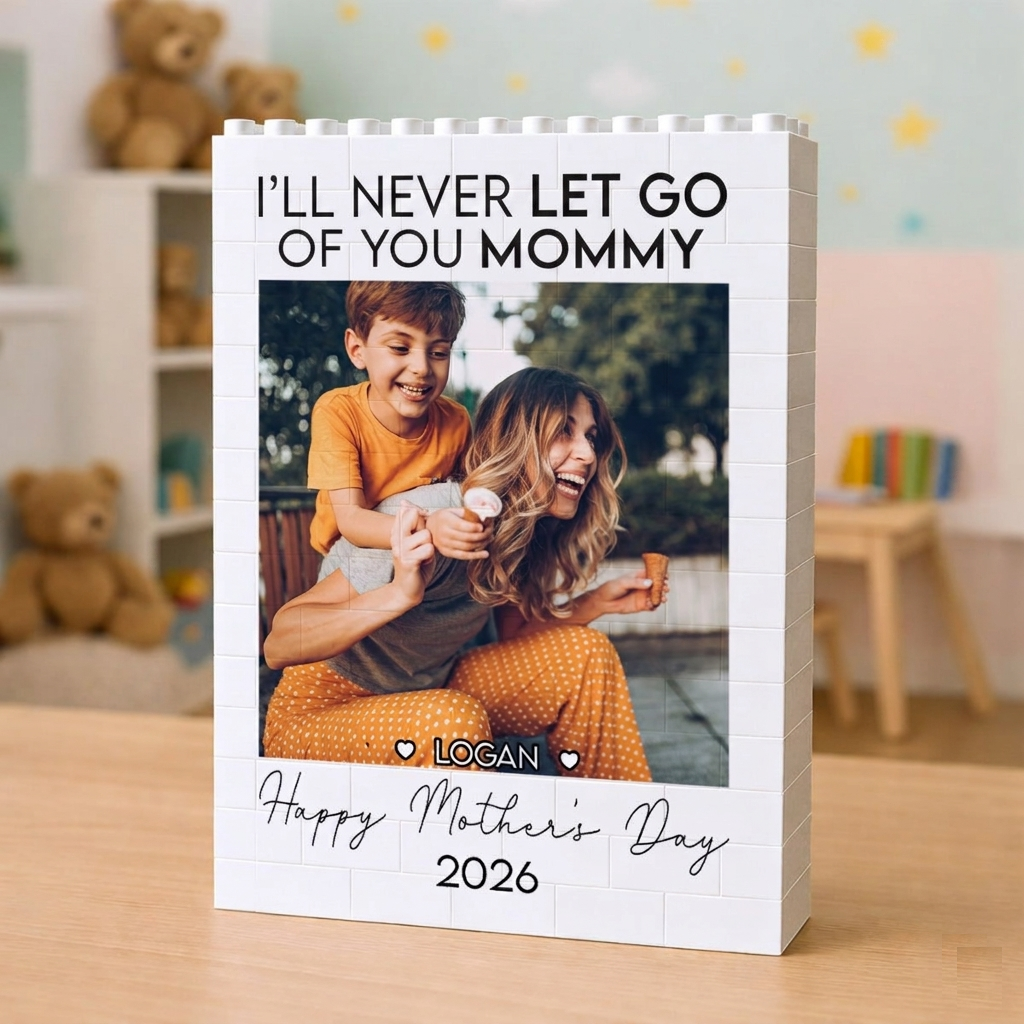 Individuell Gestalteter Foto-puzzle-rahmen Aus Bausteinen – Schafft Wärme, Ein Liebevolles Geschenk Für Mama Und Zum Muttertag
