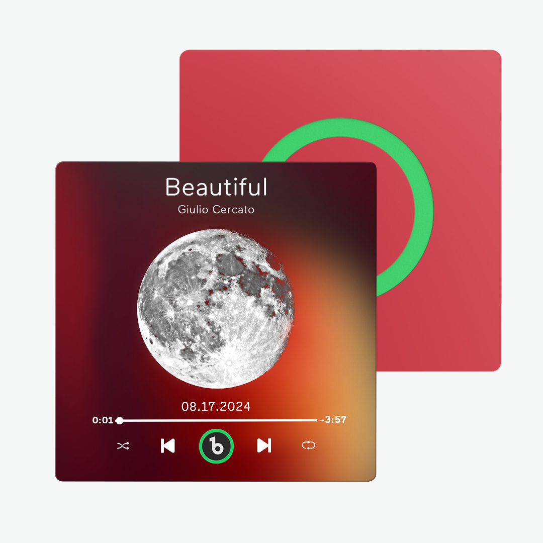 Neues 4.0-upgrade, Benutzerdefinierter Bunter Rahmen, Album-kühlschrankmagnet, Kühlschrank-musikmagnet, Kann Lieder Abspielen, Weihnachtsgeschenk - 