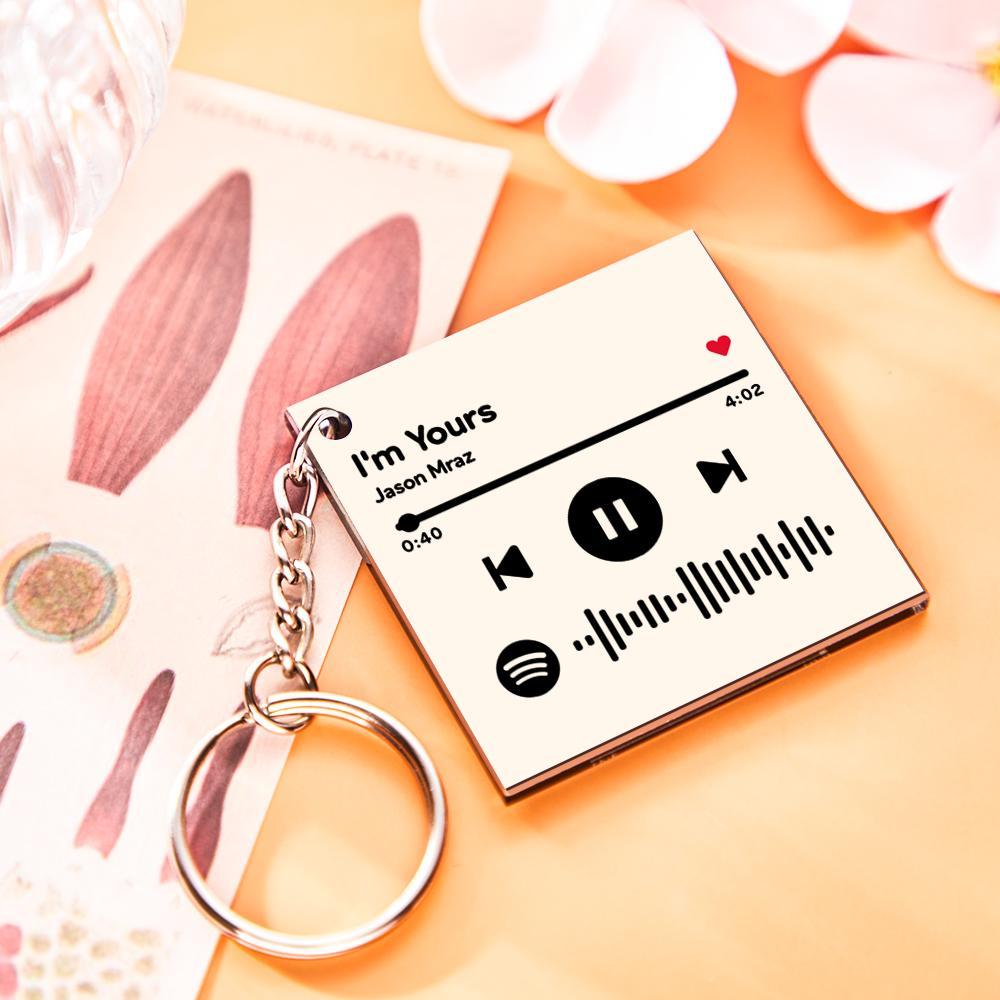 Personalisierter Foto-schlüsselanhänger Spotify-schlüsselanhänger Personalisiertes Geschenk Für Mama Muttertagsgeschenk - 