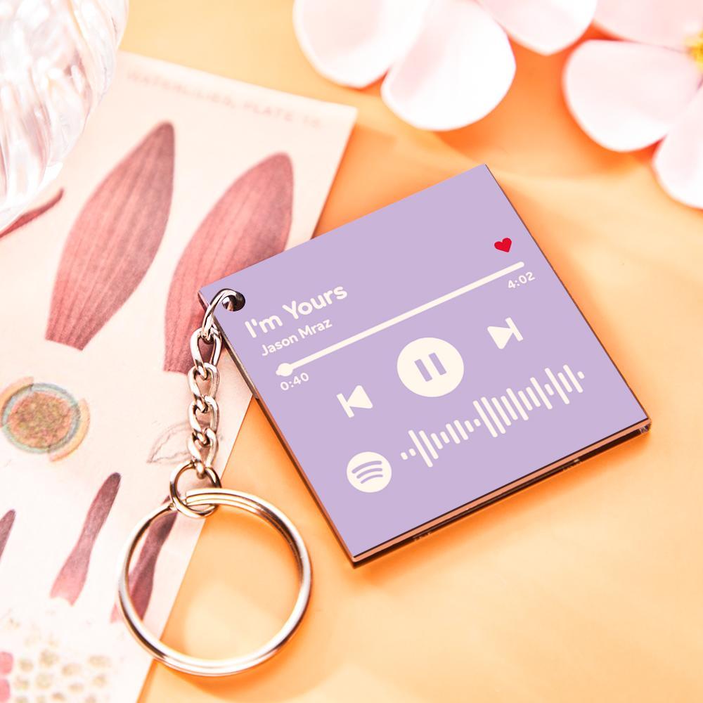 Personalisierter Foto-schlüsselanhänger Spotify-schlüsselanhänger Personalisiertes Geschenk Für Mama Muttertagsgeschenk - 