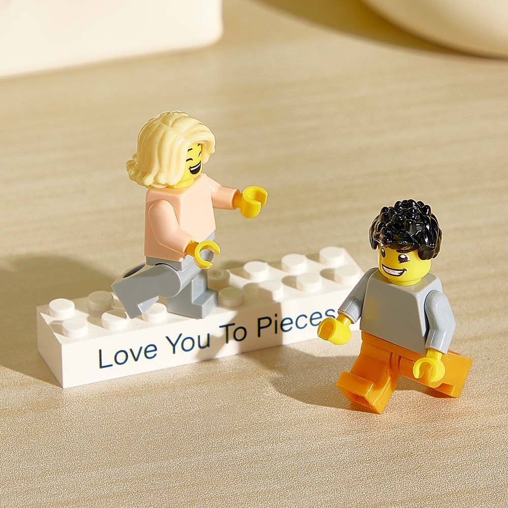 Personalisierte Paar-minifiguren Mit Optionalem Zubehör Für Ein Romantisches Geschenk