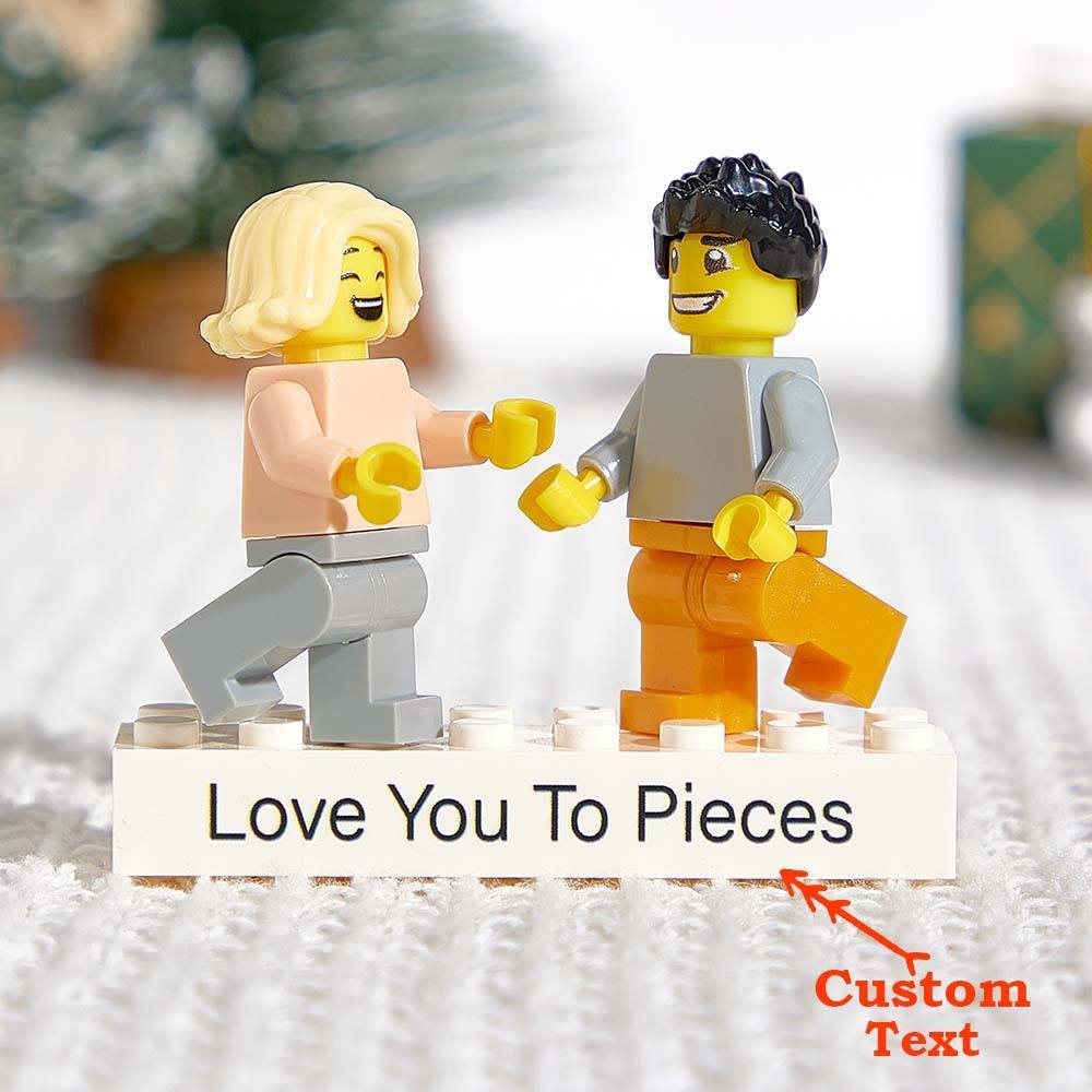 Personalisierte Paar-minifiguren Mit Optionalem Zubehör Für Ein Romantisches Geschenk