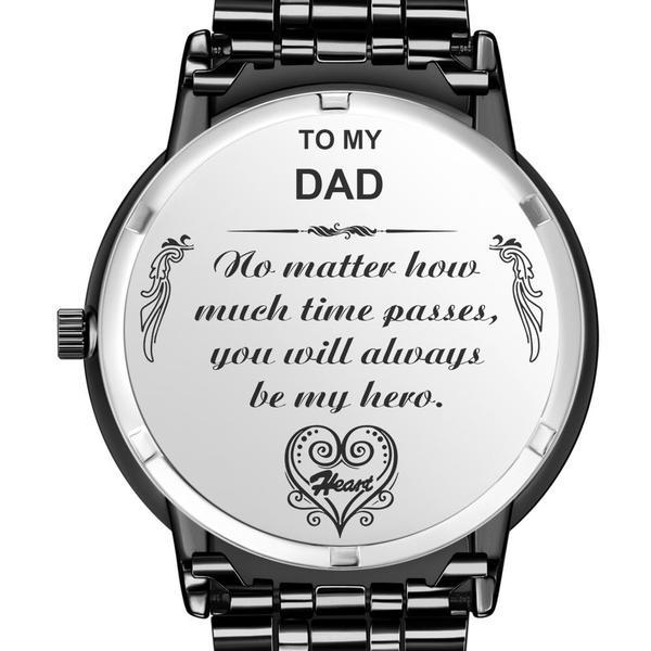 Uhr „to My Dad" Mit Individuellem Foto, Personalisierte Herren-fotouhr, Geschenk Für Papa -