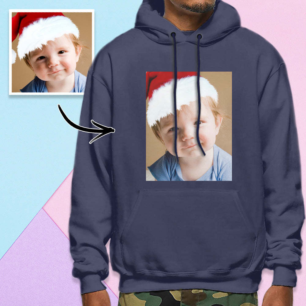 Personalisierter Langarm-fotopullover, Herren-hoodie, Sweatshirt, Babyfoto - 