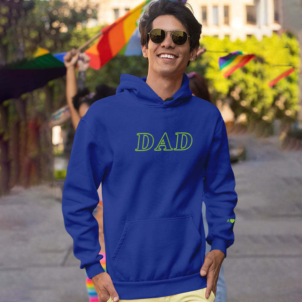 Individuell Gravierter Kapuzenpullover Mit Kreativer Stickerei – Modegeschenke - 