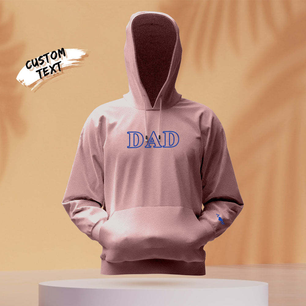 Individuell Gravierter Kapuzenpullover Mit Kreativer Stickerei – Modegeschenke - 