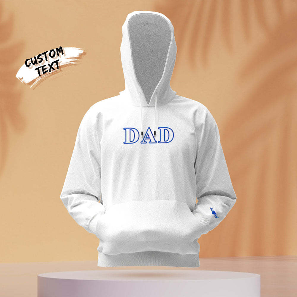 Individuell Gravierter Kapuzenpullover Mit Kreativer Stickerei – Modegeschenke - 