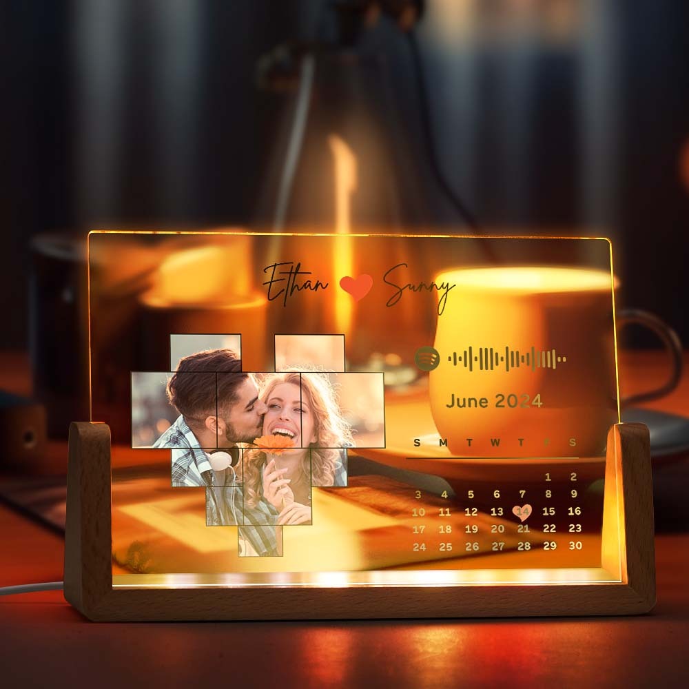 Benutzerdefinierte Spotify-plakette, Spotify-code, Song-dekor, Foto-dekor, Jubiläumsgeschenk Für Paare -