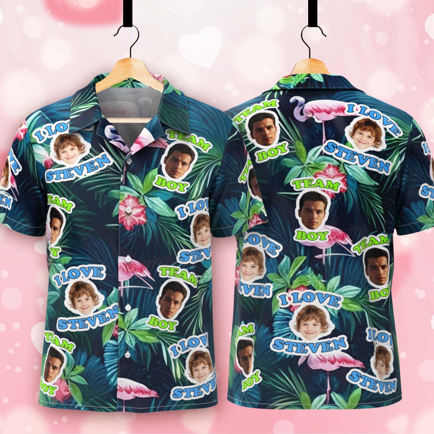 Benutzerdefinierte Hawaii-shirt Mit Gesicht Personalisierte Hawaii-foto-shirt Hund Katze Gesicht Shirt Geschenk Für Papa -