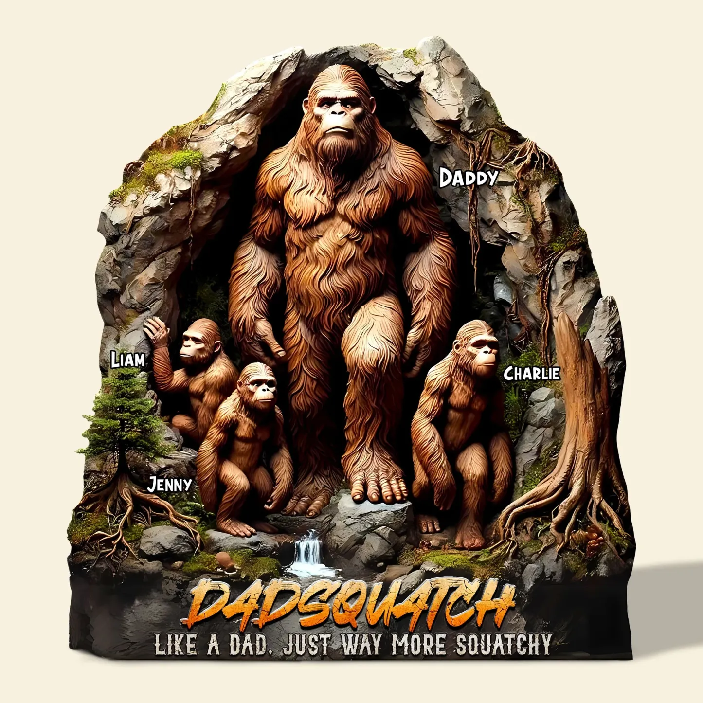 Personalisierte Geschenke Für Papa Plaque Vatertag Dadsquatch