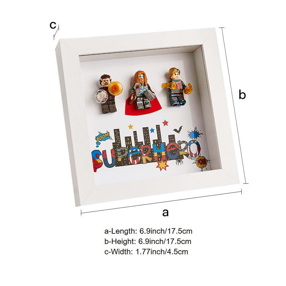 Ausstellungsrahmen Für Superhelden-minifiguren - FotoPortemonnaie
