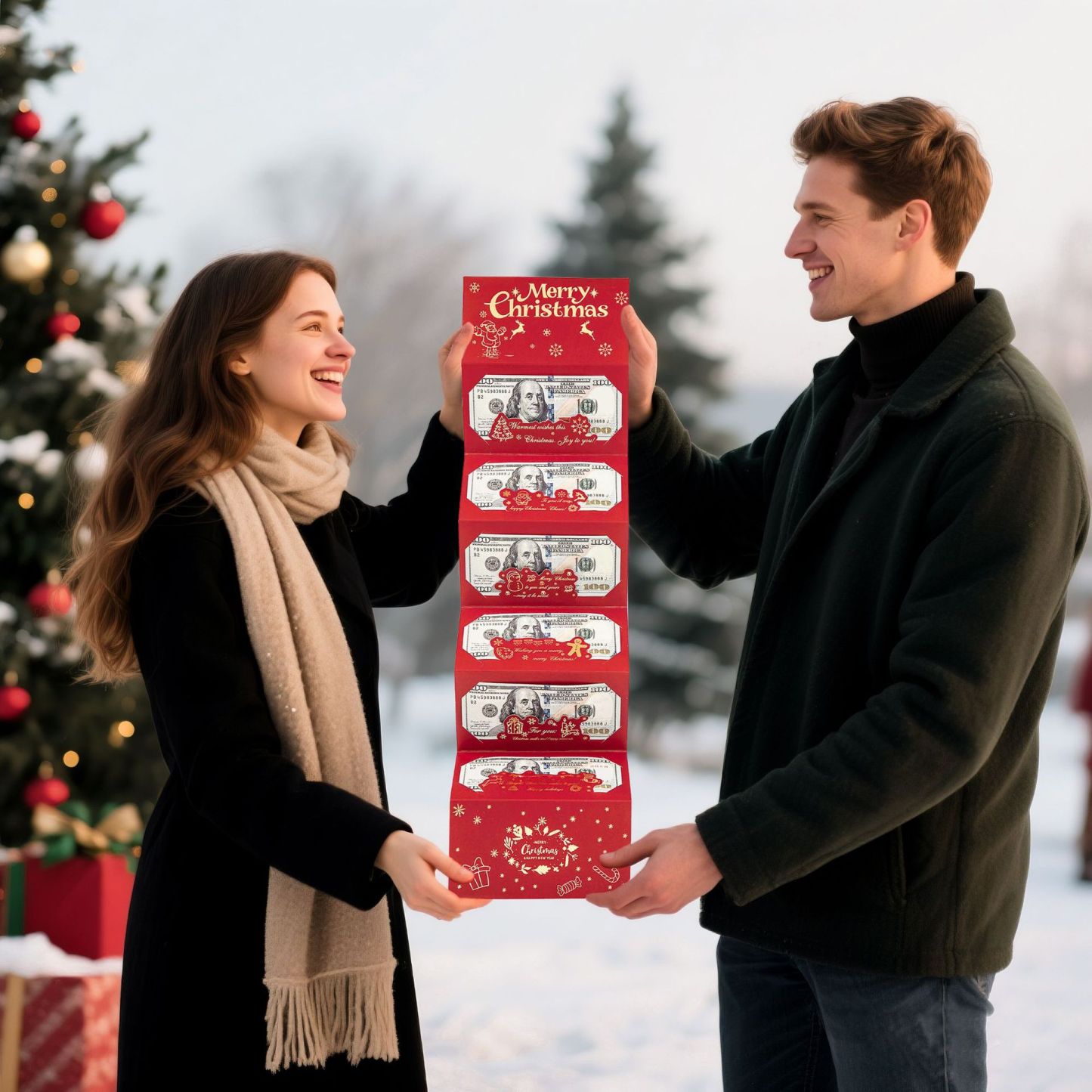 Weihnachtsgeldbeutel Mit Umschlägen – Überraschungs-geldgeschenkkarten Für Kinder, Teenager, Mama Und Papa – Kreatives Weihnachtsgeschenk - 