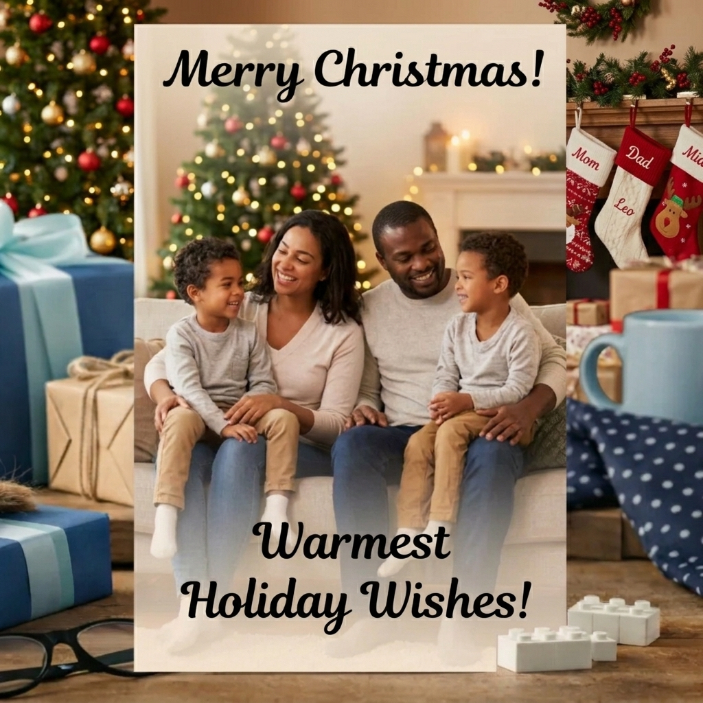 Benutzerdefinierter Foto-Puzzlerahmen – Personalisiertes Weihnachtsgeschenk Für Paare Und Familie - 