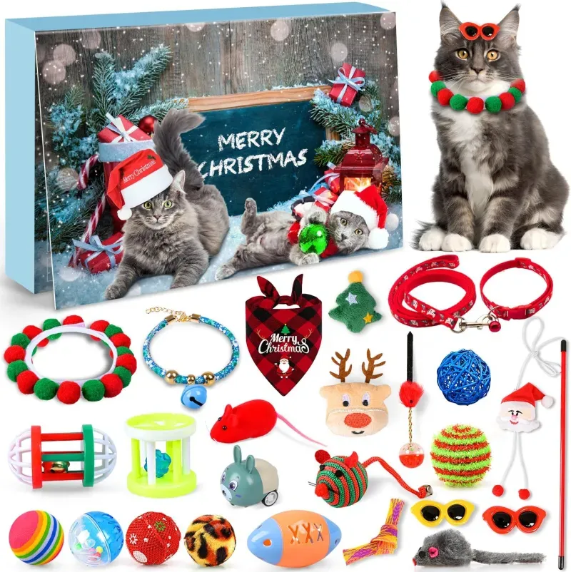 Weihnachtskalender Für Katzen – Überraschungsspielzeug & Leckerlis - 