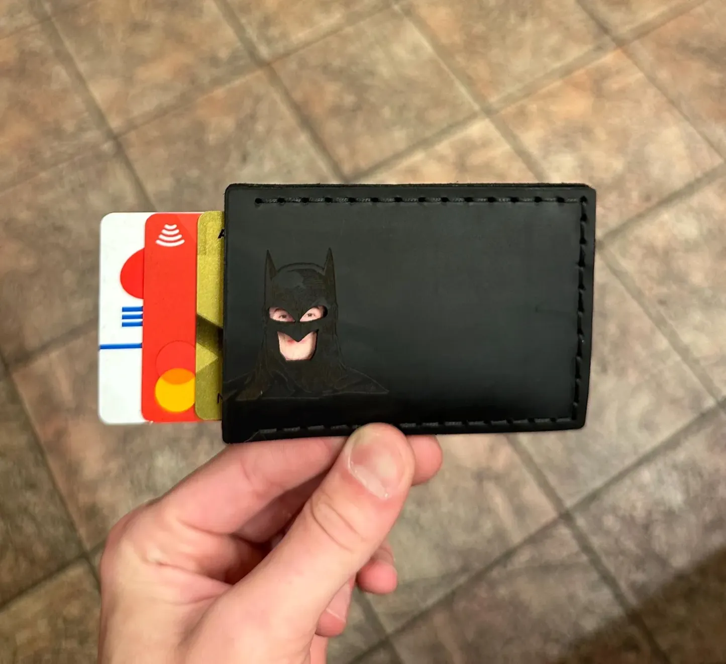 Bat Id Wallet Die Ultimative Superhelden-inspirierte Ledergeldbörse Für Männer, Vatertagsgeschenk -